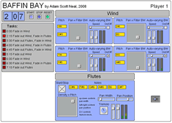 Figure 2. <em>Baffin Bay</em>, Player 1 interface